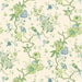 GP & J Baker Oriental Bird Green/Blue Wallpaper Sample BW45128.1.0