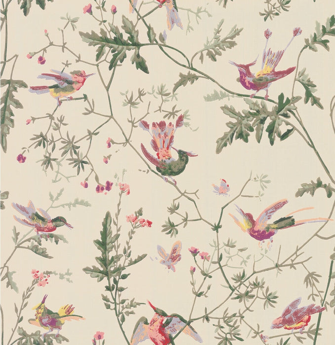 Cole & Son Hummingbirds Original Multi-Colour Wallpaper Sample 100/14071.CS.0