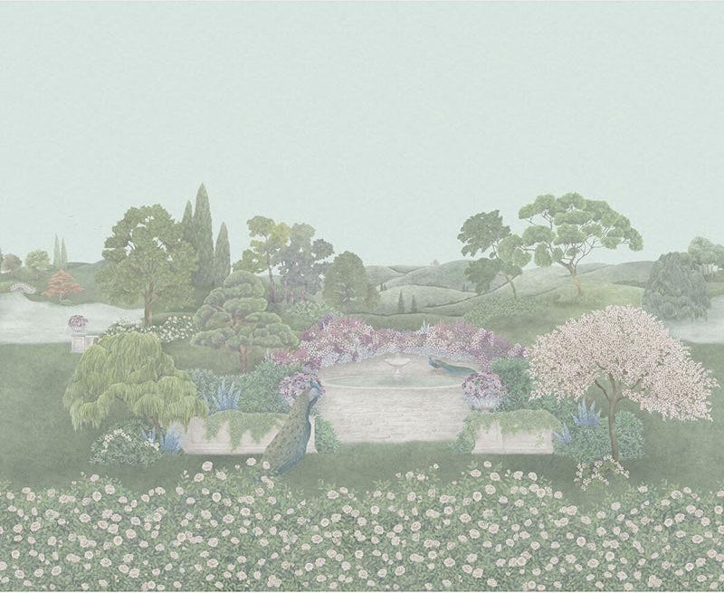Cole & Son Idyll Eau De Nil Wallpaper Sample 120/1003.CS.0