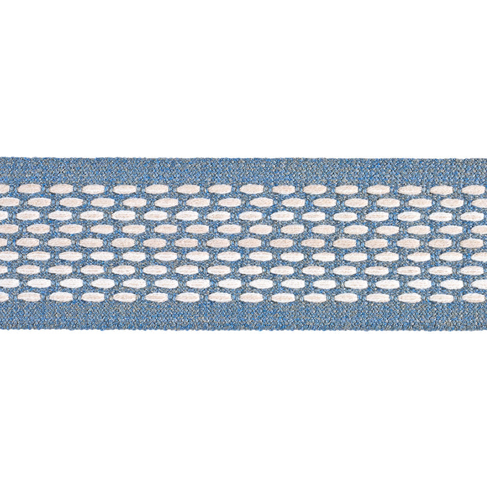 Schumacher Portola Tape Indoor/Outdoor Sky Trim Sample 79428