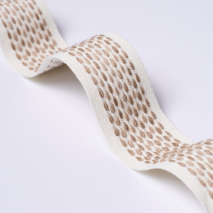 Schumacher Portola Tape Indoor/Outdoor Flax Trim 79429