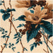 Lee Jofa De La Tour Blu/Brow/Ecru Fabric Sample 2020129.5616.0