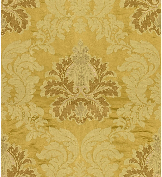 Lee Jofa Emilia Damask Gold Fabric Sample 2012154.4.0