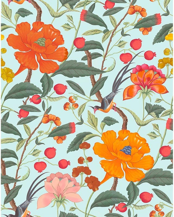 Gaston Y Daniela Manila Azul Wallpaper Sample GDW5771.002.0