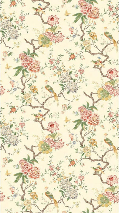 GP & J Baker Oriental Bird Blossom Wallpaper Sample BW45128.4.0