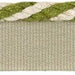 Lee Jofa Strpd Cable Cord Flax & Olivegrn Trim Sample TL10188.1623.0