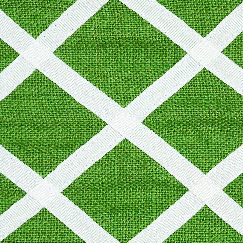 Schumacher Zella AppliqueD Tape Green Trim 79440