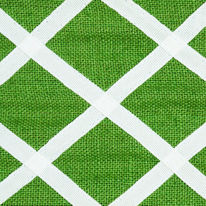 Schumacher Zella AppliqueD Tape Green Trim 79440