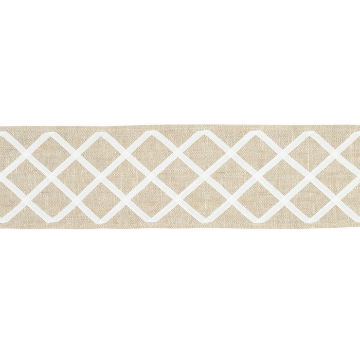 Schumacher Zella AppliqueD Tape Natural Trim 79442