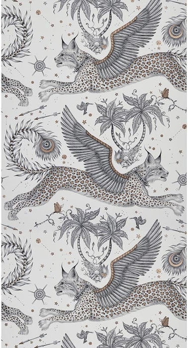 Clarke & Clarke Lynx Nude Wallpaper Sample W0118/04.CAC.0