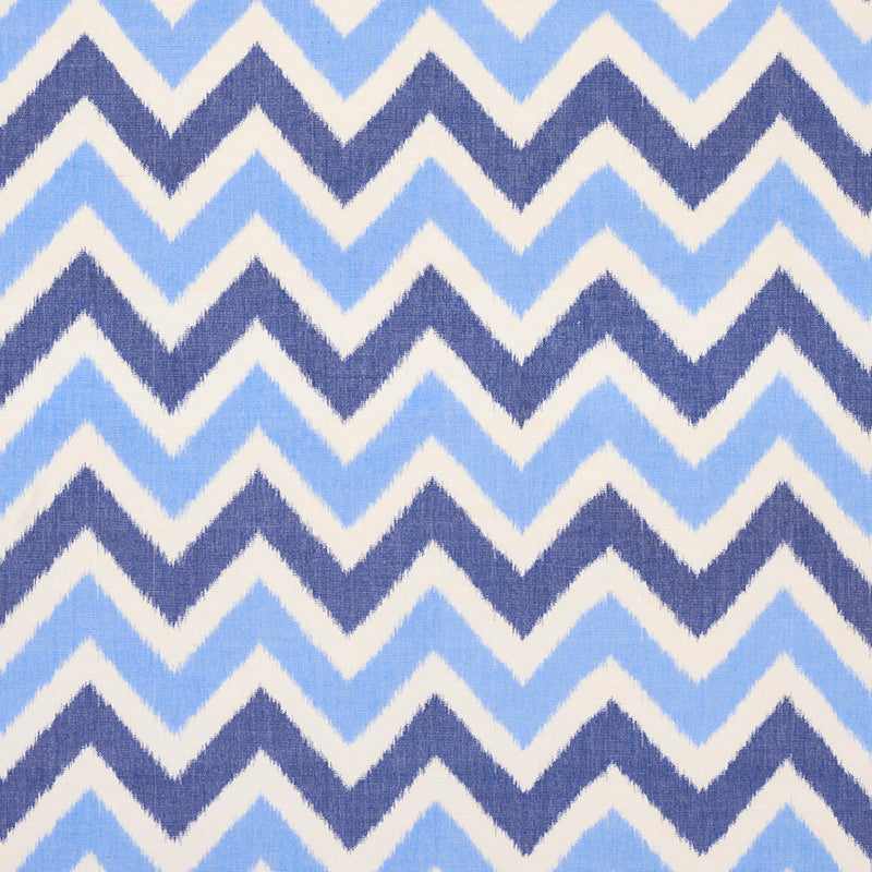Schumacher Vedado Ikat Indigo Fabric Sample 79460