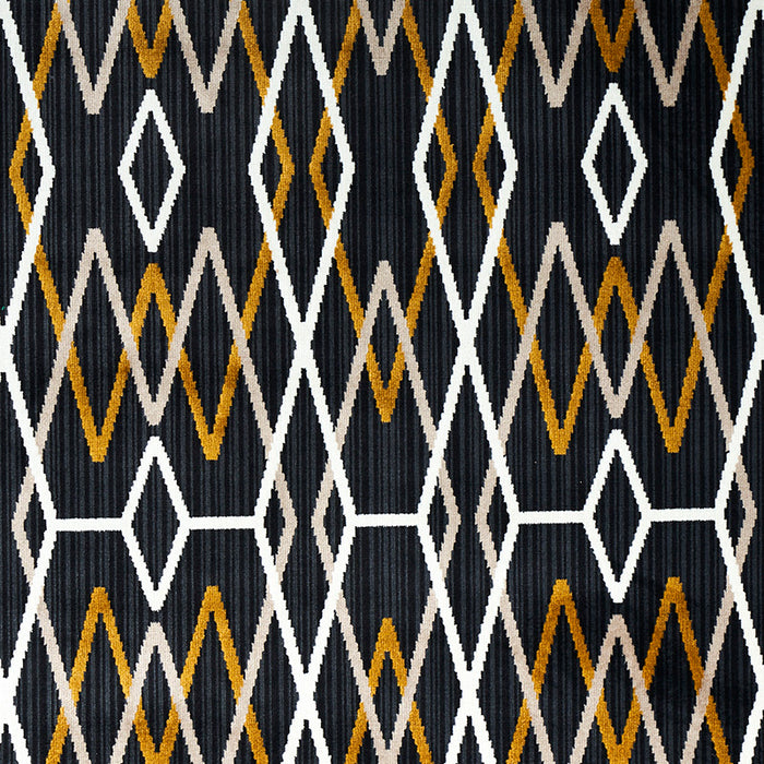 Schumacher Kyoto Trellis Soot Fabric Sample 79530