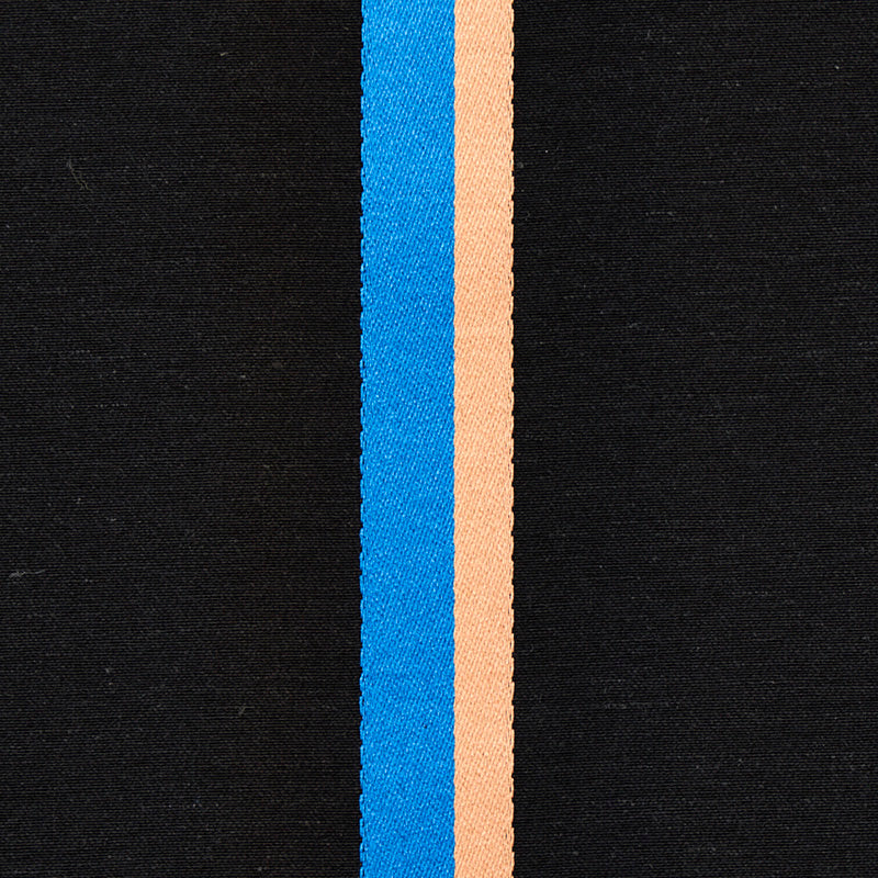 Schumacher Larivey Stripe Charcoal Fabric Sample 79561