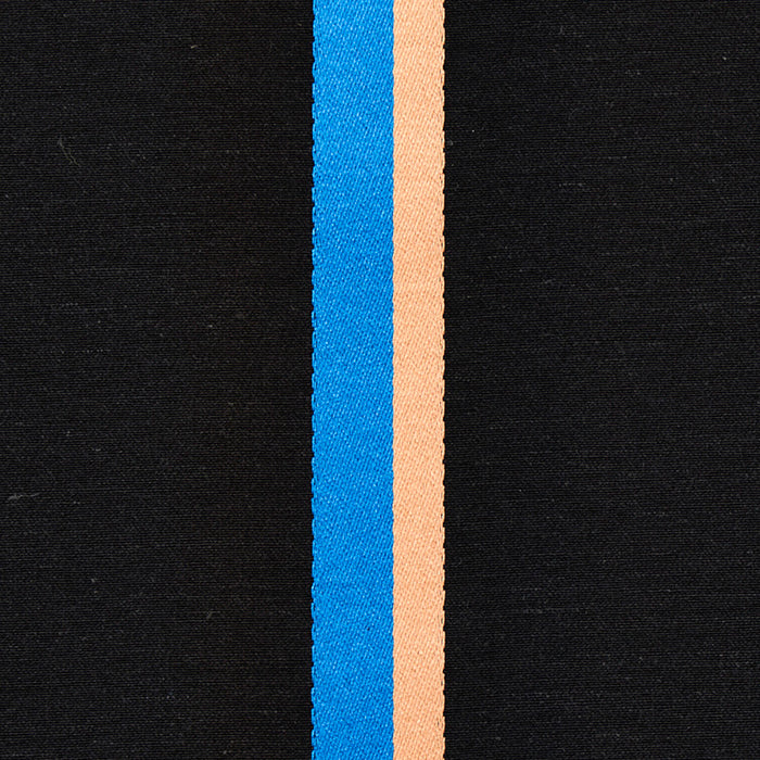 Schumacher Larivey Stripe Charcoal Fabric Sample 79561