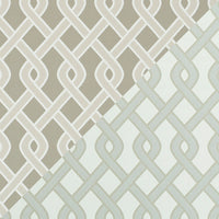 Schumacher Cleo Trellis Indoor/Outdoor Neutral Fabric 79572