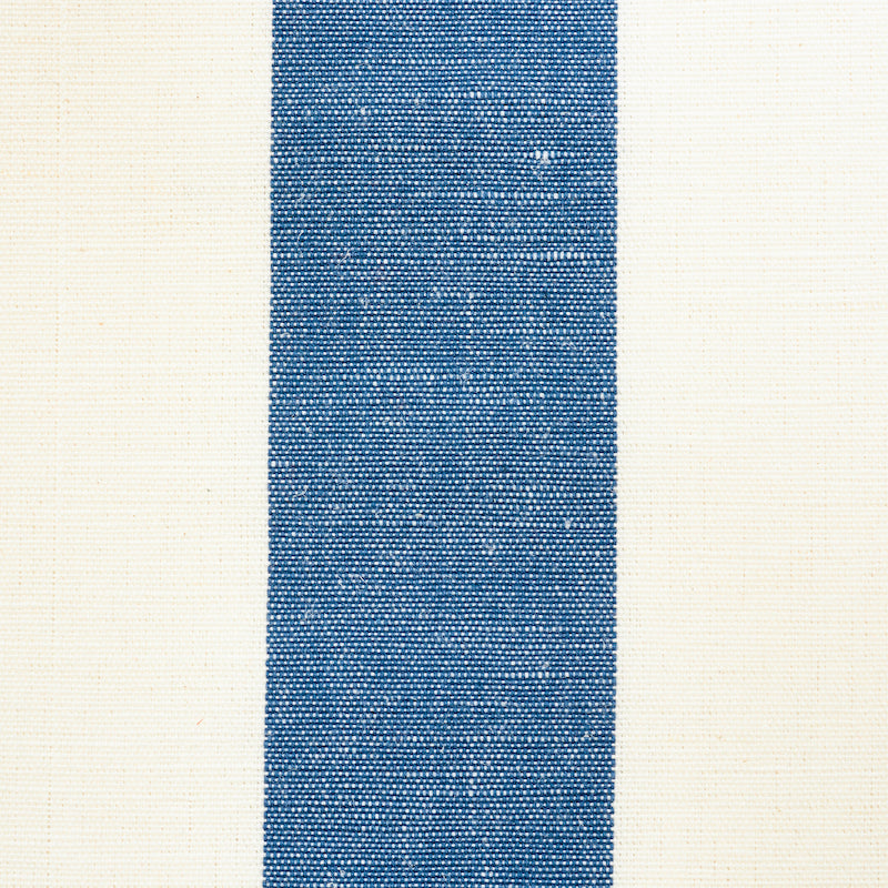 Schumacher Lolland Linen Stripe Lilac & Blue Fabric Sample 79661