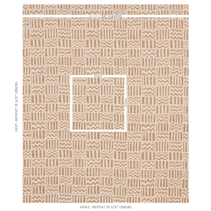 Schumacher Kudu Sand Fabric 79761