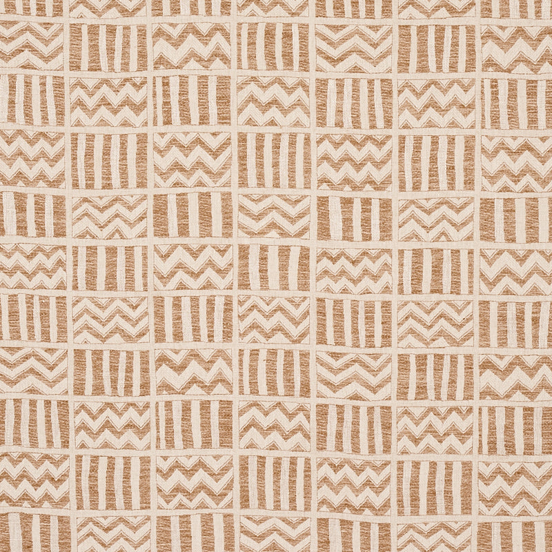 Schumacher Kudu Sand Fabric Sample 79761