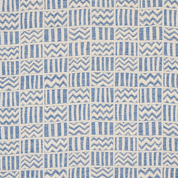 Schumacher Kudu Blue Fabric Sample 79762