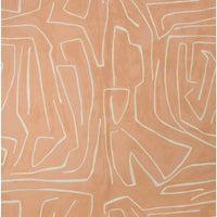 Lee Jofa Modern Graffito Salmon/Cream Wallpaper GWP-3501.117.0