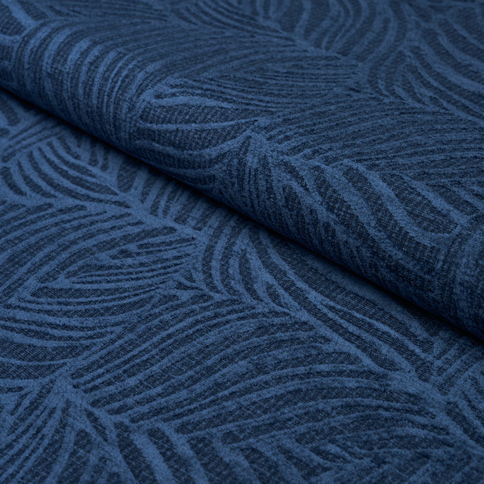 Schumacher Vicente Performance Velvet Indigo Fabric Sample 79791