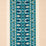 Schumacher Sandor Stripe Embroidery Peacock Fabric 79832