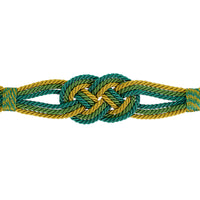 Schumacher Mounia Tie Back Peacock Trim 79852