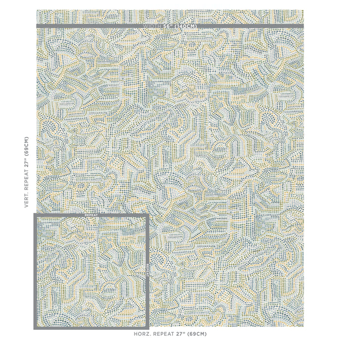 Schumacher Galina Sky Fabric 79870