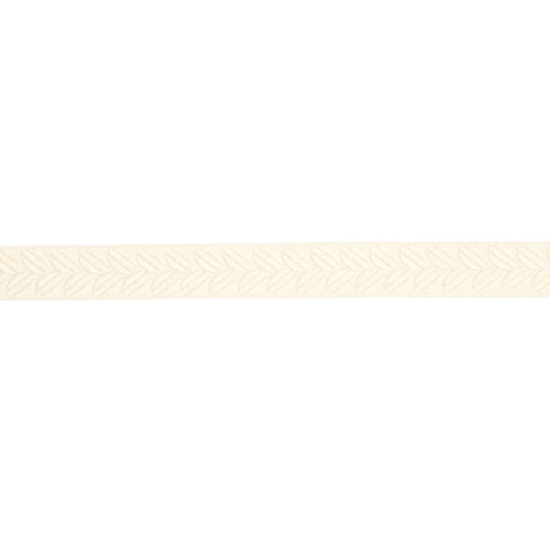 Schumacher Berkeley Tape Narrow Ivory Trim Sample 79911