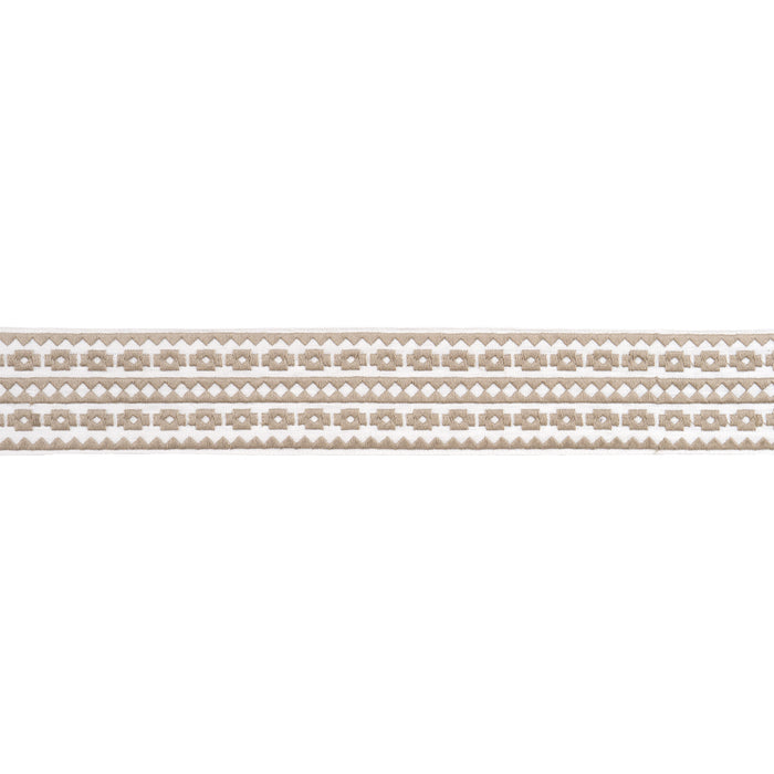 Schumacher Talitha Tape Birch Trim Sample 79922