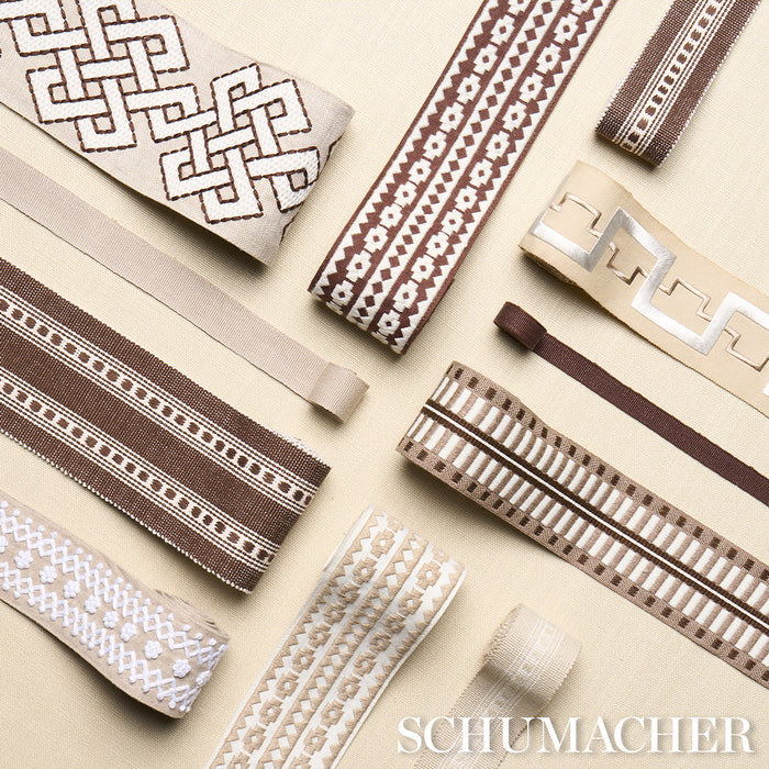 Schumacher Talitha Tape Birch Trim Sample 79922