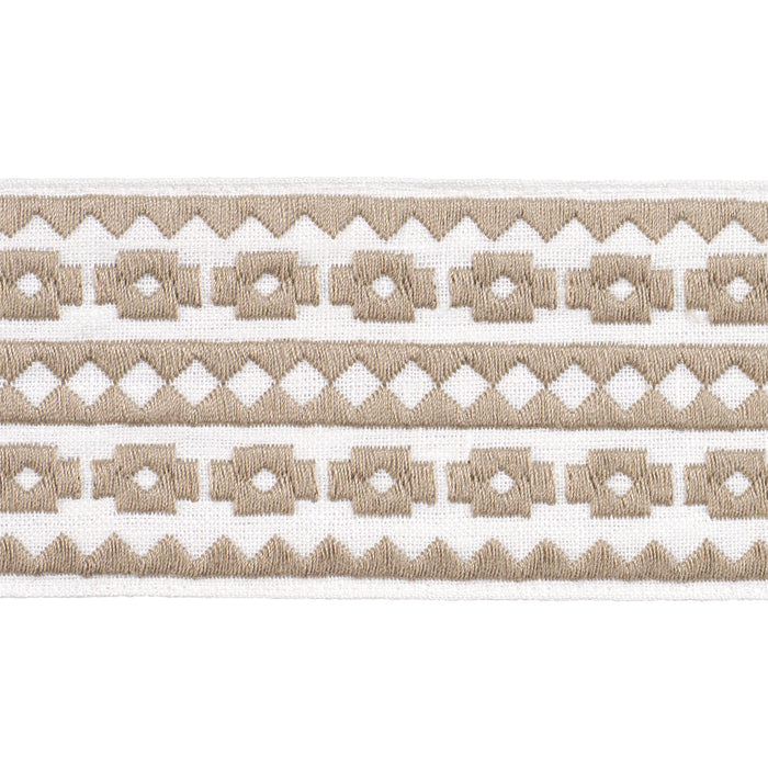 Schumacher Talitha Tape Birch Trim Sample 79922