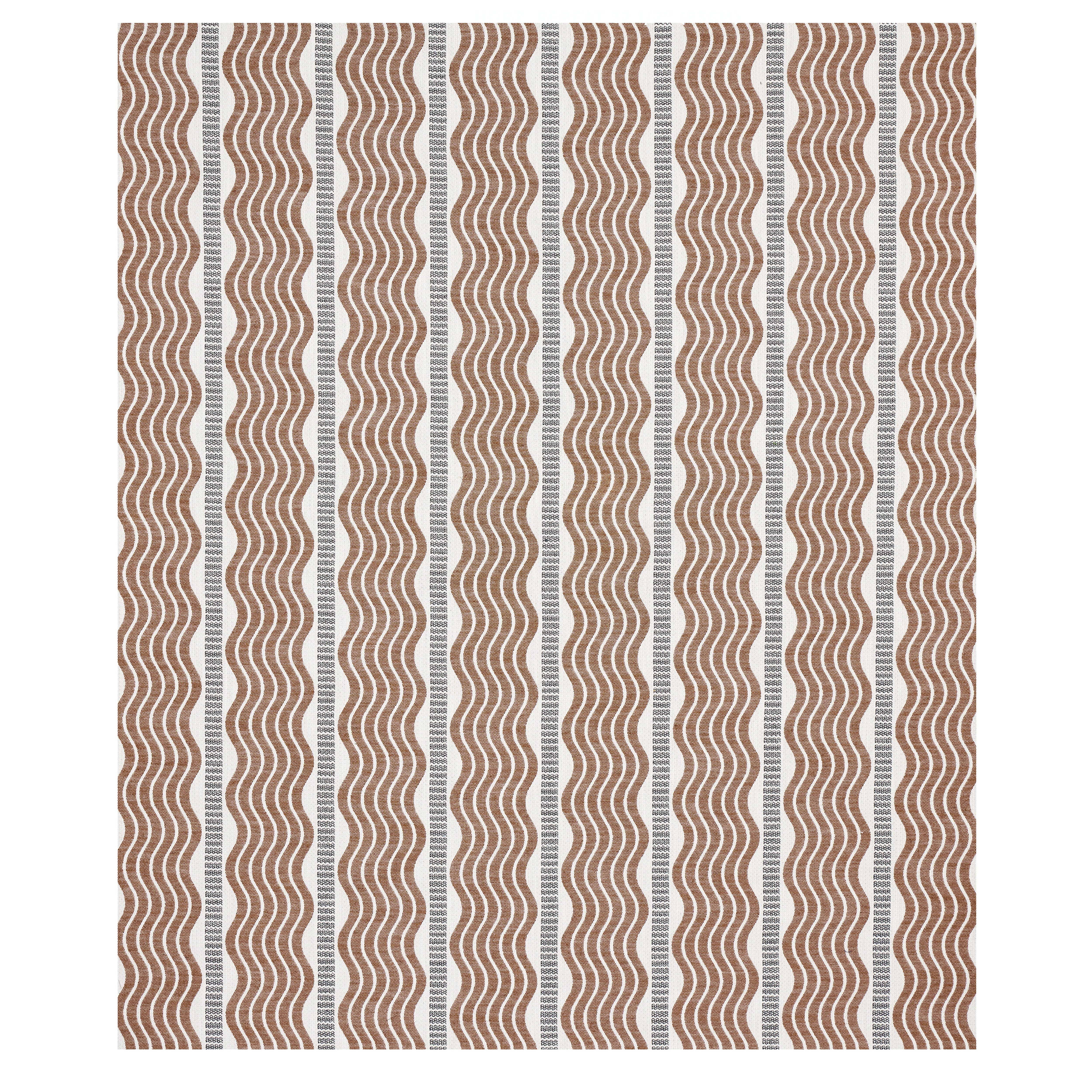 Schumacher Sina Stripe Brown Fabric Sample 79942