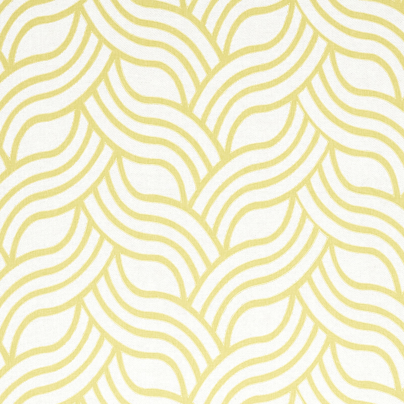 Schumacher Sangomar Applique Citron Fabric Sample 79950