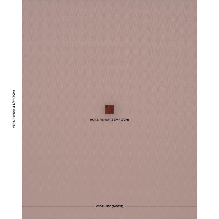 Schumacher Hurdles Performance Terracotta Fabric Sample 79966