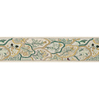 Braquenie Bordure Les Fleurs Du Bengale Jonquille Fabric B7645002