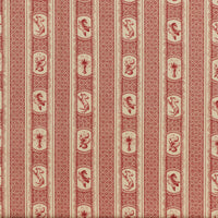 Braquenie Marquis De Pierre Rayure Rouge Fabric B1797001