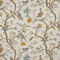 Braquenie La Valliere Bleu Ocre Fabric B7634002