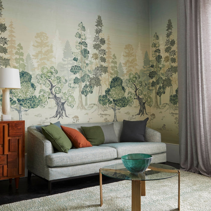 No.9 Thompson Folklore Sisal Grasscloth 2 Drops Forest Wallpaper N9021046001