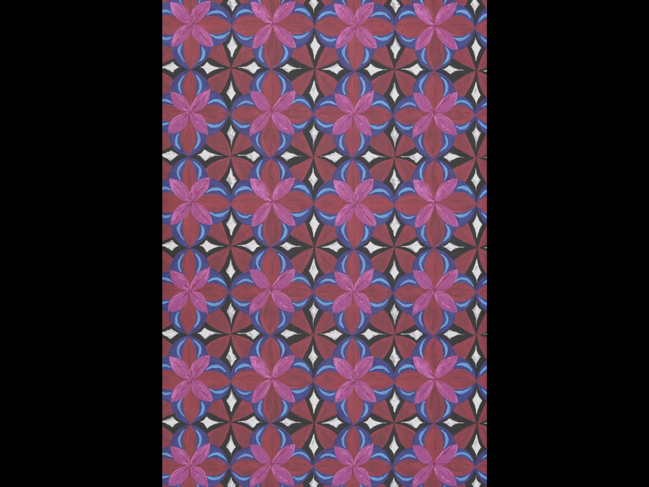 Jim Thompson Constantinople  (Non-Woven) Pomegranate Wallpaper Sample JT021083003