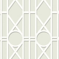 No.9 Thompson Trellis Panel  Silver Wallpaper N9021025002