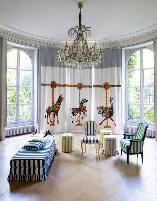 Pierre Frey Le Zebre Du Carrousel Multicolore Fabric Sample F4069001