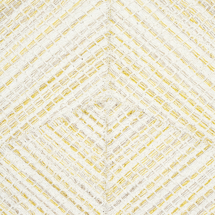 Schumacher Heceta Embroidery Citron Fabric 80030