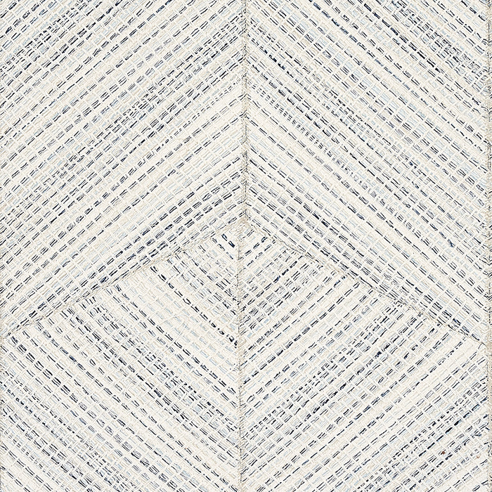 Schumacher Heceta Embroidery Blue Fabric 80032