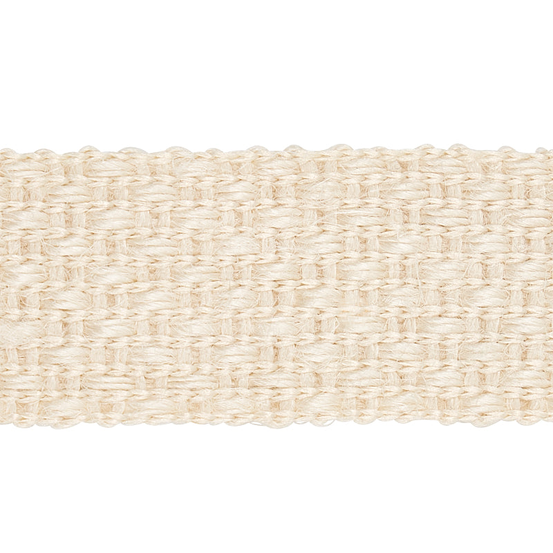 Schumacher Duval Jute Tape Ivory Trim Sample 80070