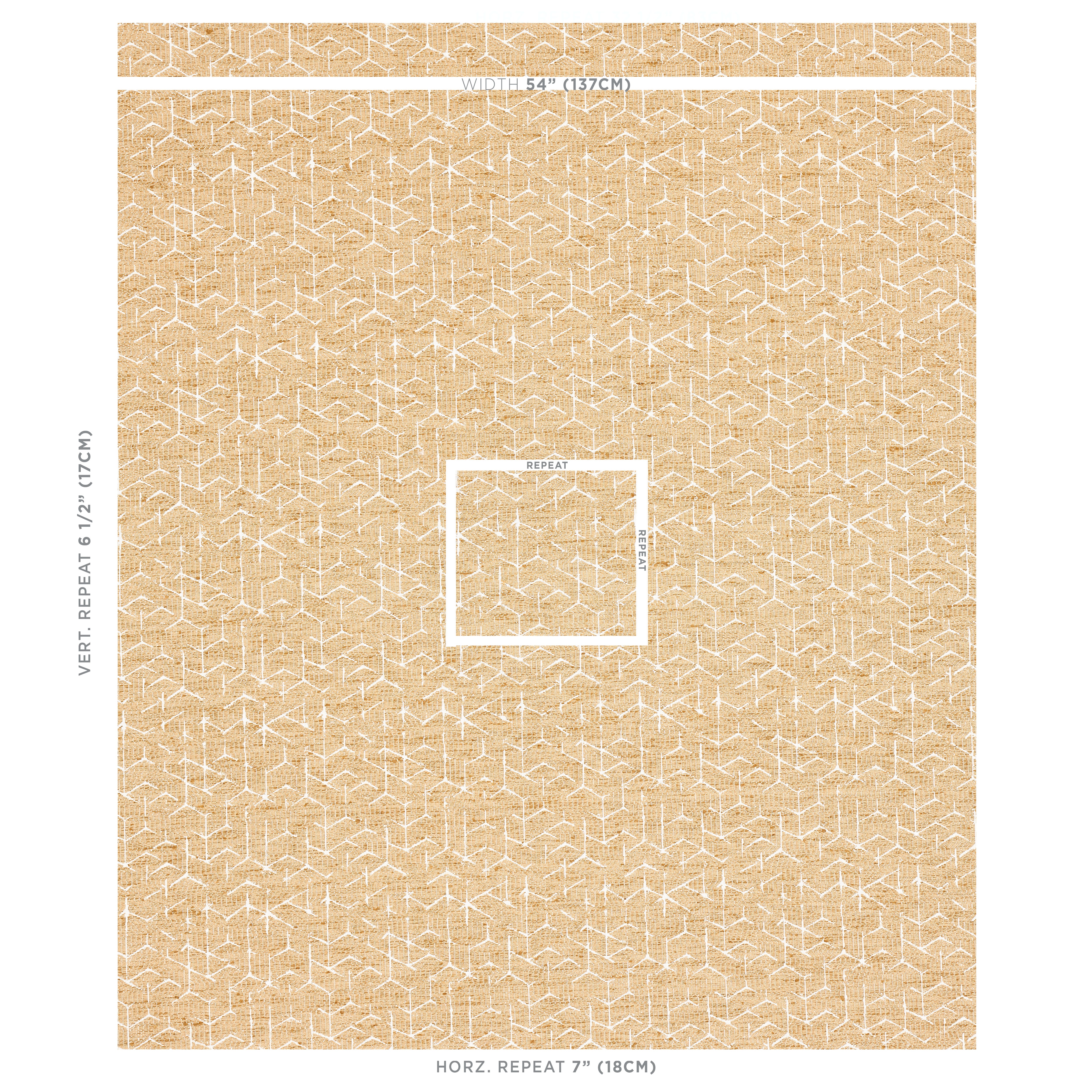 Schumacher Coleridge Jacquard Camel Fabric Sample 80122