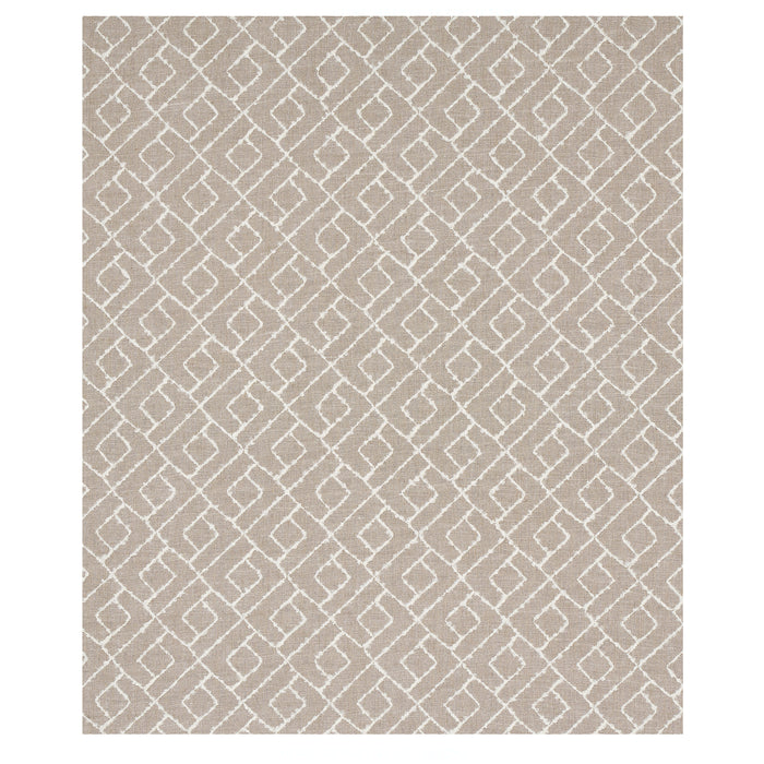 Schumacher Durant Embroidery Natural Fabric Sample 80130
