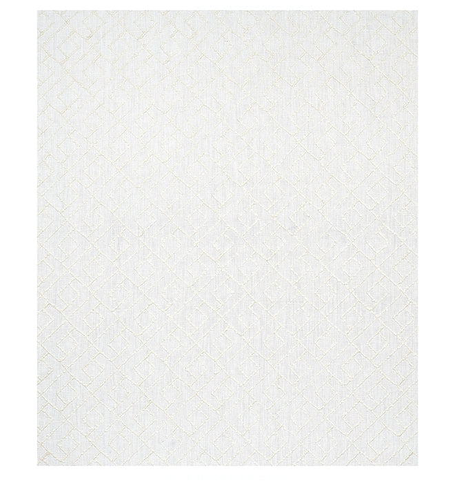 Schumacher Durant Embroidery Ivory Fabric 80131