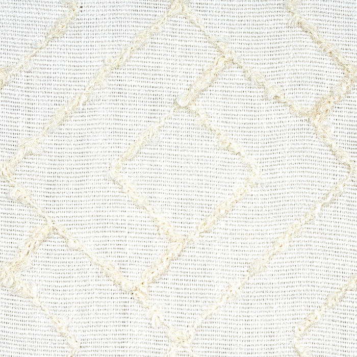 Schumacher Durant Embroidery Ivory Fabric 80131