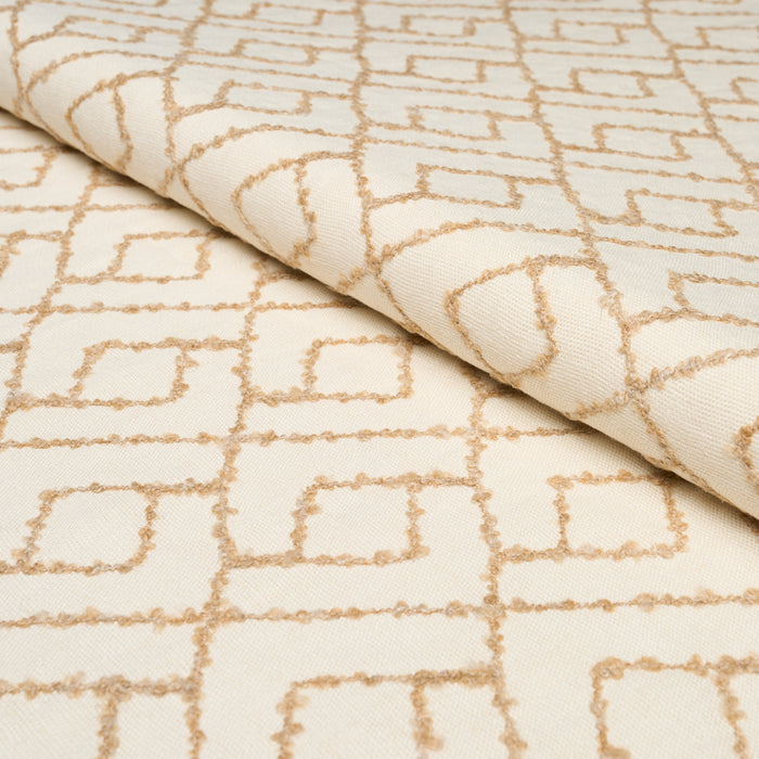 Schumacher Linen Gesso Vinyl Flax Wallpaper Schumacher 5017283